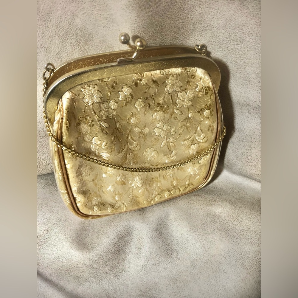 JR (Julius Resnick) MIAMI Vintage gold dressy purse